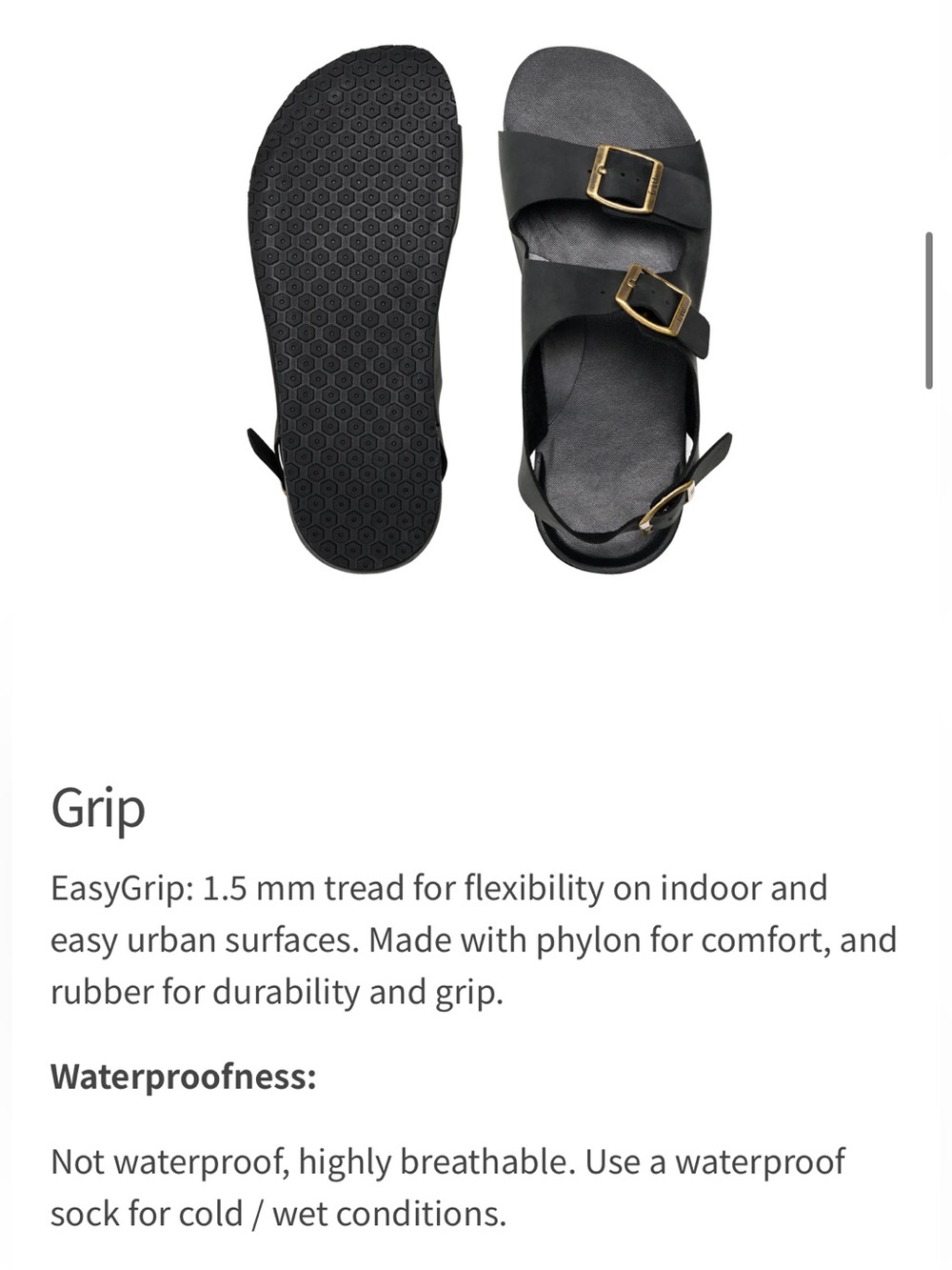 Freet Barefoot Salcombe Sandals - Size US W 10 / M 8 | EU 42/ Black - Picture 7 of 12